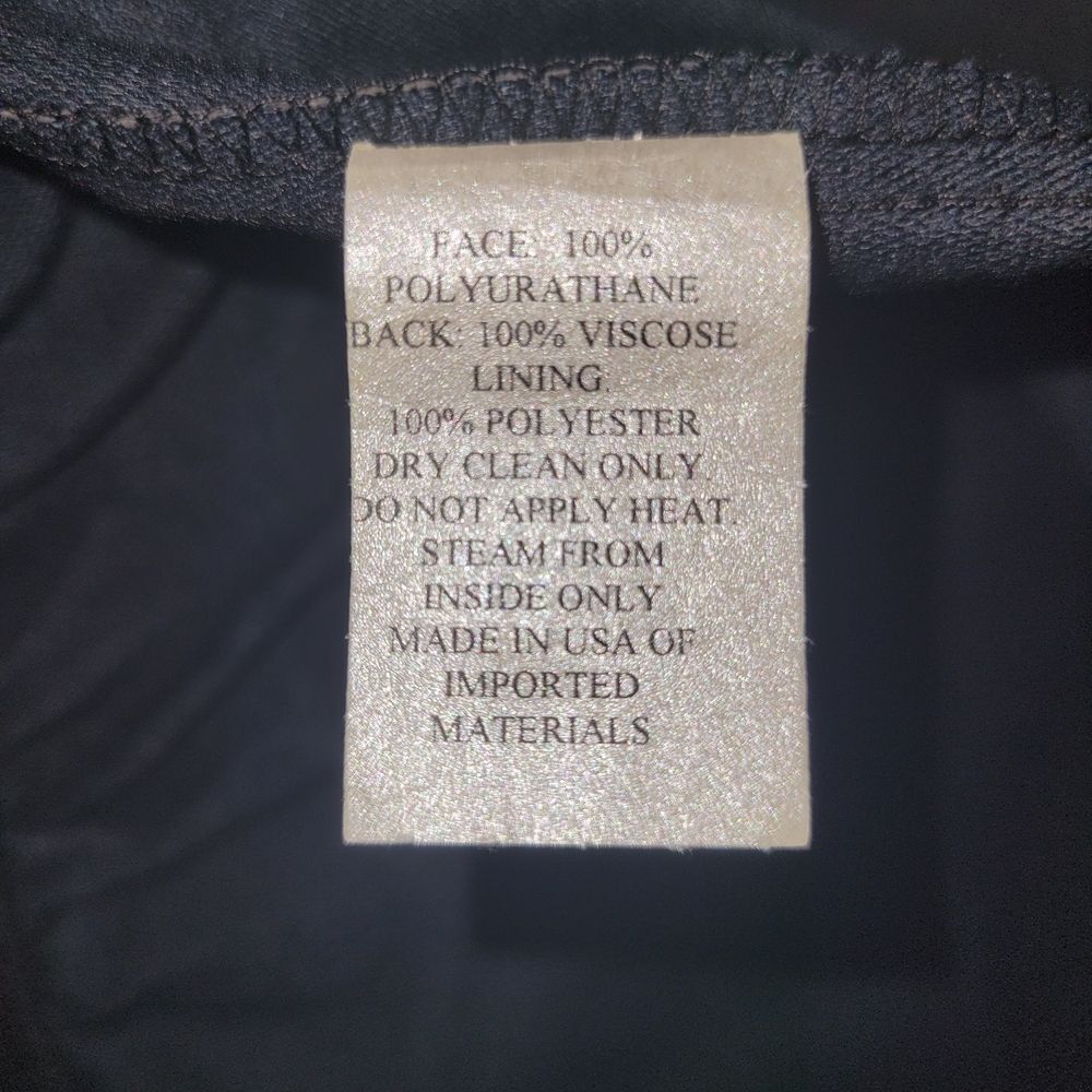 CAROLINE ROSE FAUX LEATHER PANTS SIZE SMALL - Picture 3 of 4